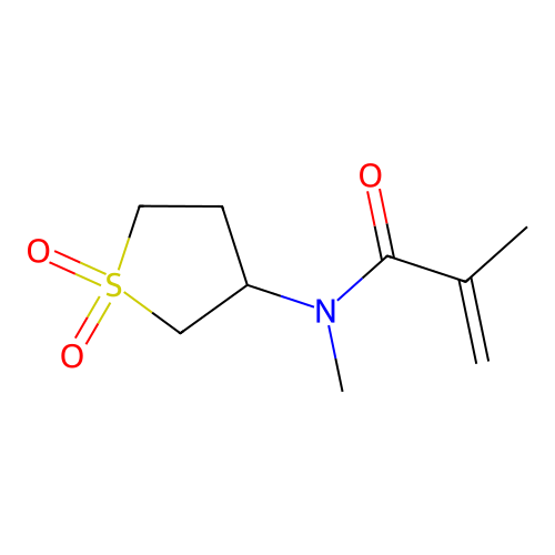 N-(1,1-dioxothiolan-3-yl)-N,2-dimethylprop-2-enamide structure