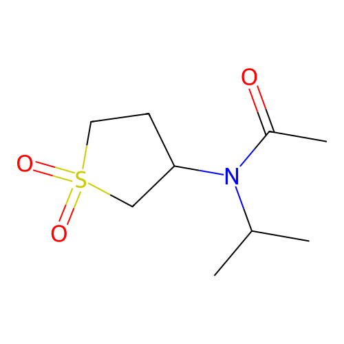 N-(1,1-dioxothiolan-3-yl)-N-propan-2-ylacetamide structure