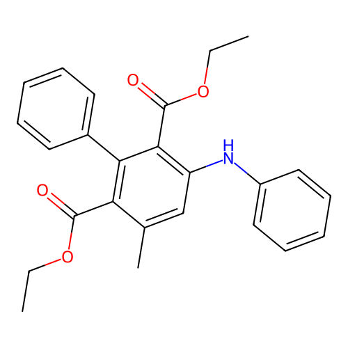Diethyl 3-methyl-5-(phenylamino)biphenyl-2,6-dicarboxylate structure