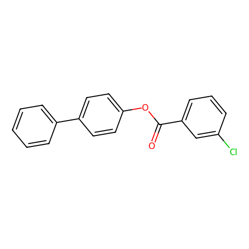 (4-Phenylphenyl) 3-chlorobenzoate structure