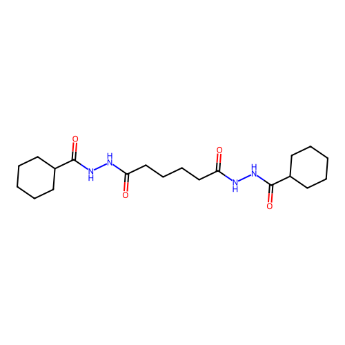 N'~1~,N'~6~-bis(cyclohexylcarbonyl)hexanedihydrazide structure