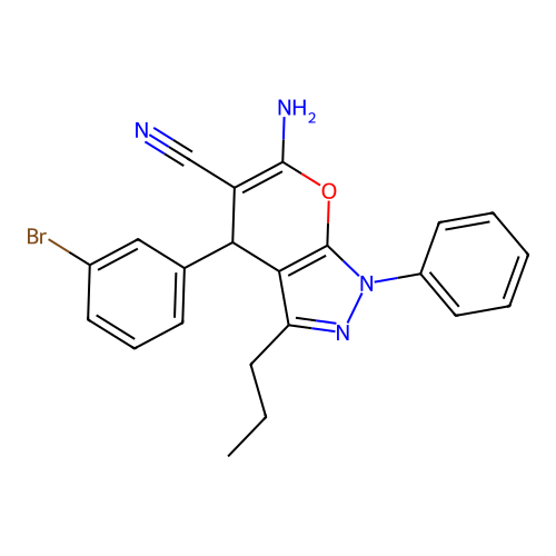 C22H19BrN4O structure