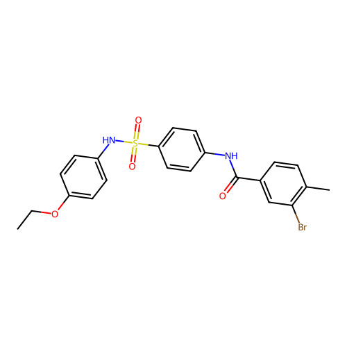 3-bromo-N-[4-[(4-ethoxyphenyl)sulfamoyl]phenyl]-4-methylbenzamide structure