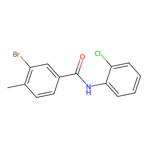 3-bromo-N-(2-chlorophenyl)-4-methylbenzamide structure