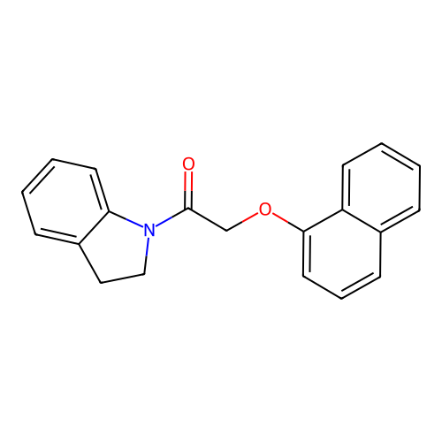 1-Indolinyl-2-naphthyloxyethan-1-one structure