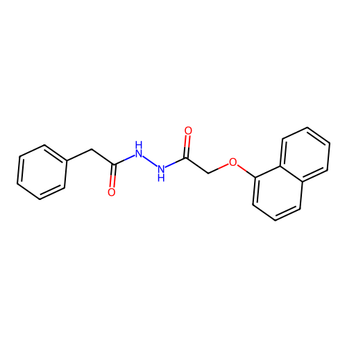 2-(naphthalen-1-yloxy)-N'-(phenylacetyl)acetohydrazide structure