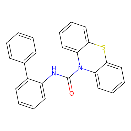 N-(biphenyl-2-yl)-10H-phenothiazine-10-carboxamide structure