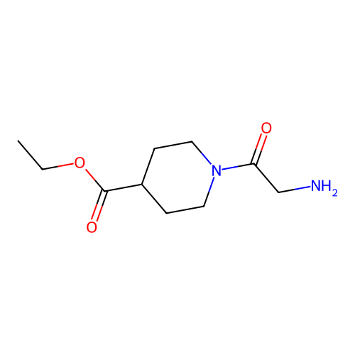 Ethyl 1-glycylpiperidine-4-carboxylate structure