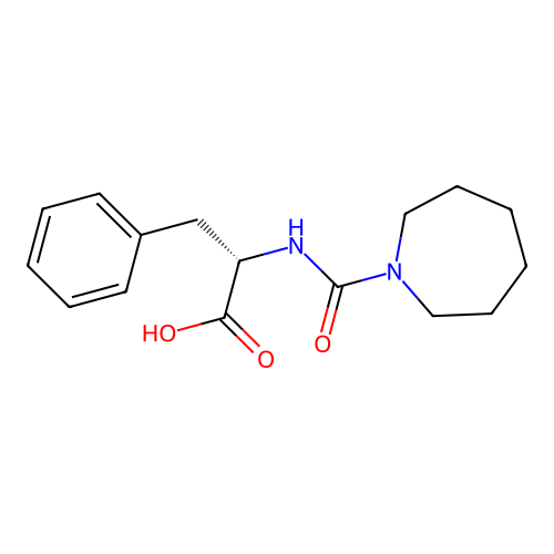 N-(azepan-1-ylcarbonyl)-L-phenylalanine structure