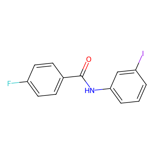 4-fluoro-N-(3-iodophenyl)benzamide structure