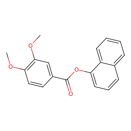 Naphthalen-1-yl 3,4-dimethoxybenzoate structure