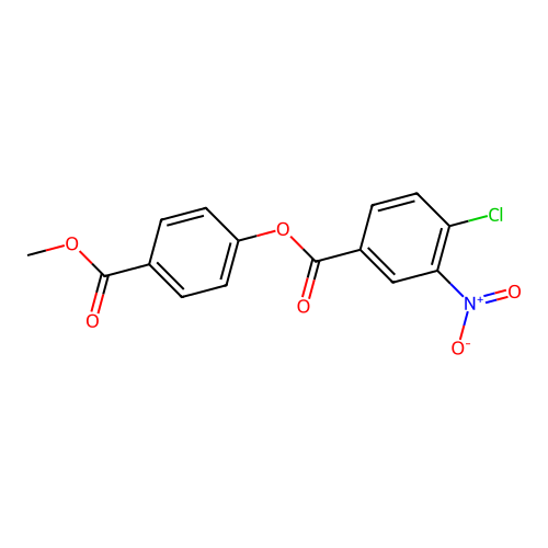 4-(Methoxycarbonyl)phenyl 4-chloro-3-nitrobenzoate structure