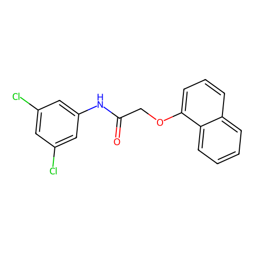 N-(3,5-dichlorophenyl)-2-(1-naphthyloxy)acetamide structure