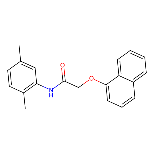 N-(2,5-dimethylphenyl)-2-(naphthalen-1-yloxy)acetamide structure