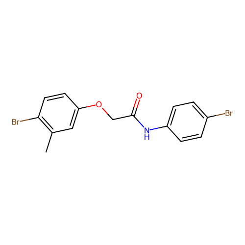 2-(4-bromo-3-methylphenoxy)-N-(4-bromophenyl)acetamide structure