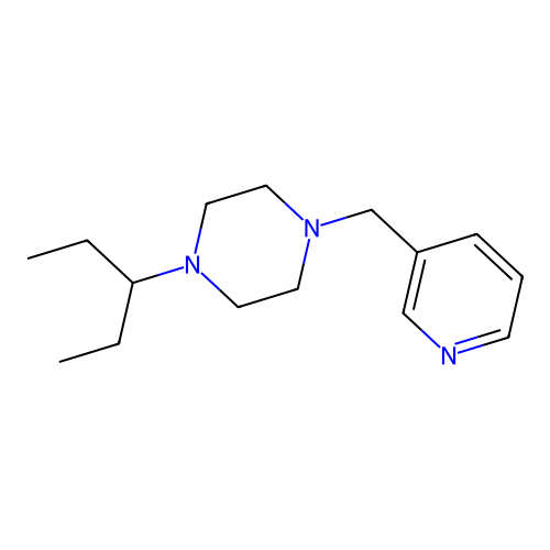 1-(Pentan-3-yl)-4-(pyridin-3-ylmethyl)piperazine structure