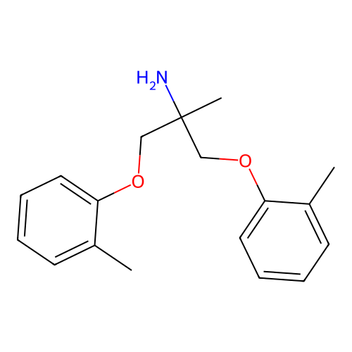 2-Methyl-1,3-bis(2-methylphenoxy)propan-2-amine structure