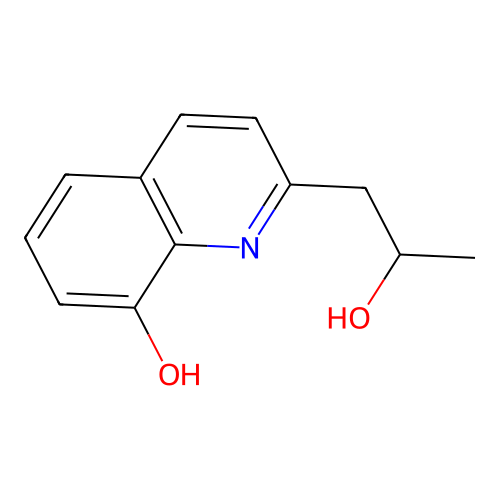 2-(2-Hydroxypropyl)quinolin-8-ol structure