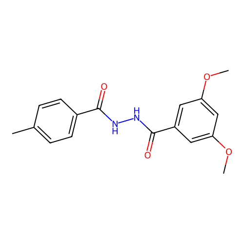 3,5-dimethoxy-N'-[(4-methylphenyl)carbonyl]benzohydrazide structure