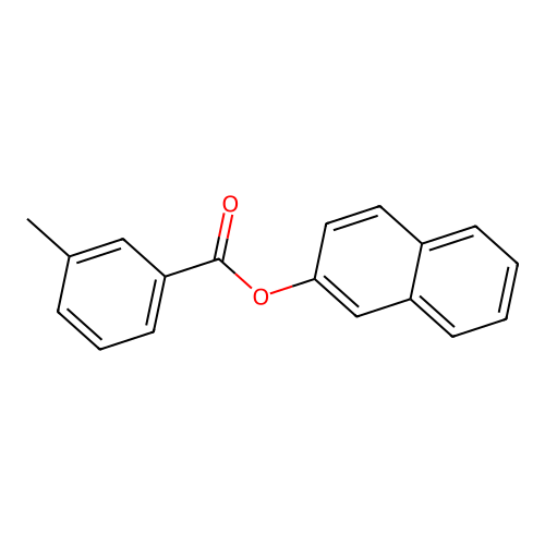 间甲苯酸-2-萘酯 structure