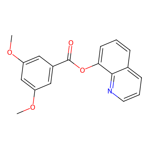 Quinolin-8-yl 3,5-dimethoxybenzoate structure