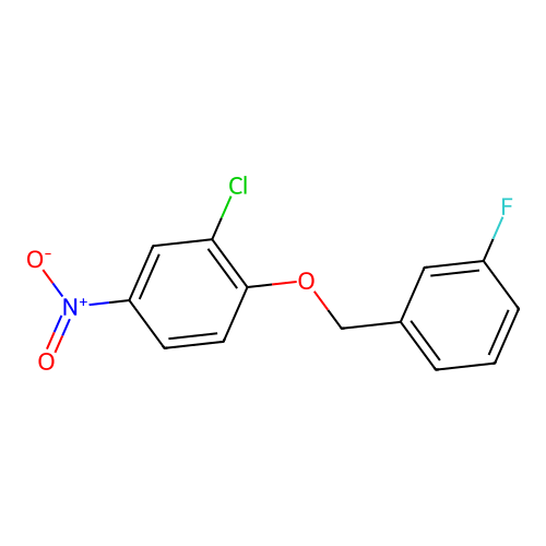 2-Chloro-1-(3-fluoro-benzyloxy)-4-nitro-benzene structure