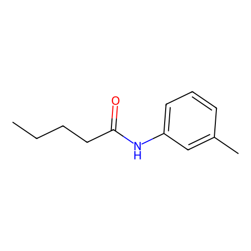 N-(3-methylphenyl)pentanamide structure