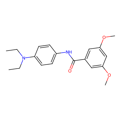 N-[4-(diethylamino)phenyl]-3,5-dimethoxybenzamide structure
