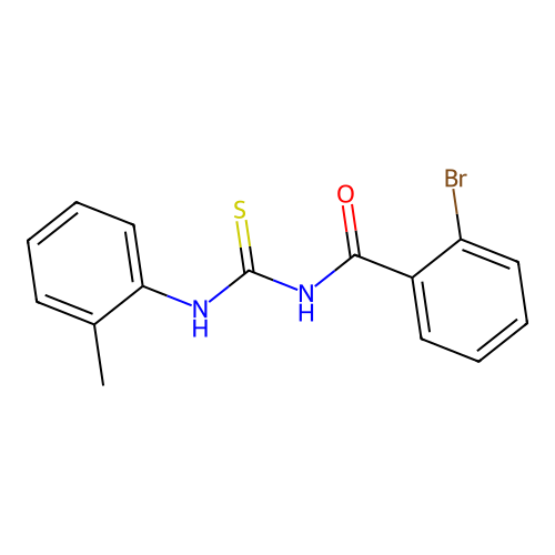 2-bromo-N-[(2-methylphenyl)carbamothioyl]benzamide structure