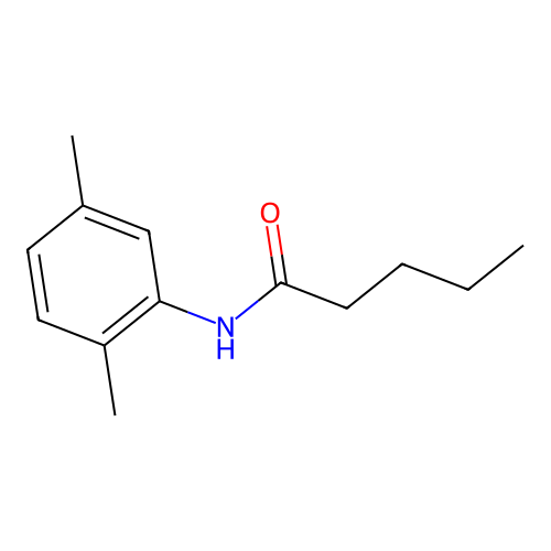 N-(2,5-dimethylphenyl)pentanamide structure