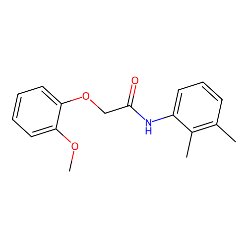 N-(2,3-dimethylphenyl)-2-(2-methoxyphenoxy)acetamide structure