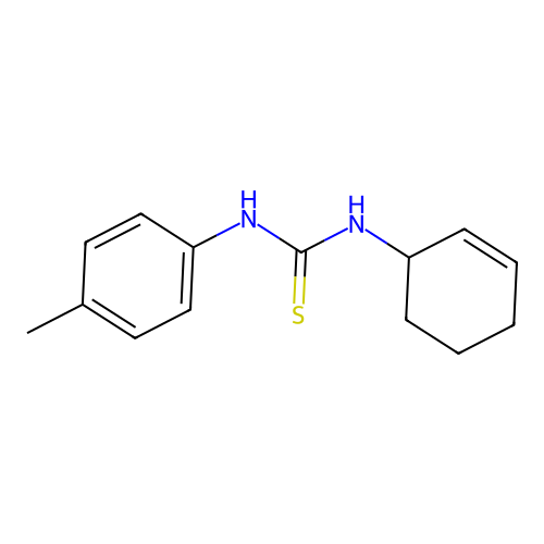 1-Cyclohex-2-en-1-yl-3-(4-methylphenyl)thiourea structure