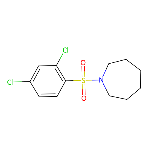 1-[(2,4-Dichlorophenyl)sulfonyl]azepane structure