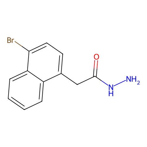 2-(4-Bromonaphthalen-1-yl)acetohydrazide structure