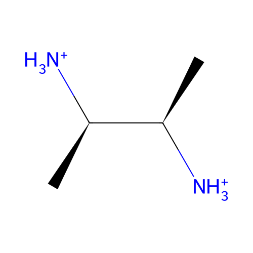 [(2R,3R)-3-azaniumylbutan-2-yl]azanium structure
