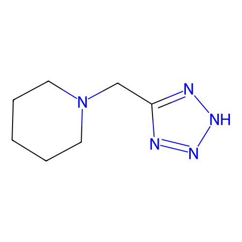 1-(1H-tetrazol-5-ylmethyl)piperidine structure