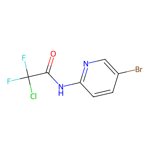 N-(5-bromopyridin-2-yl)-2-chloro-2,2-difluoroacetamide structure