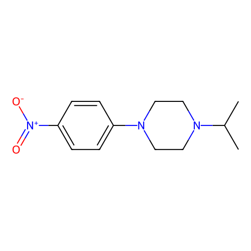 1-Isopropyl-4-(4-nitrophenyl)piperazine structure