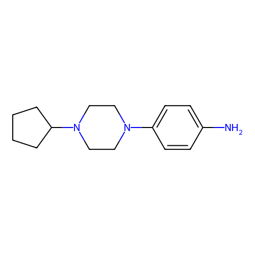 4-(4-Cyclopentylpiperazin-1-yl)aniline structure