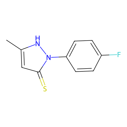 1-(4-Fluorophenyl)-3-methyl-1H-pyrazole-5-thiol structure