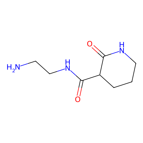 N-(2-aminoethyl)-2-oxopiperidine-3-carboxamide structure