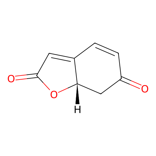 (7aS)-7,7a-dihydro-1-benzofuran-2,6-dione structure