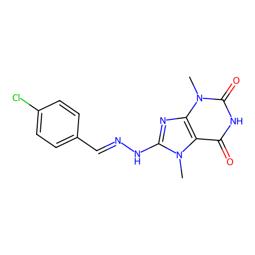 C14H13ClN6O2 structure