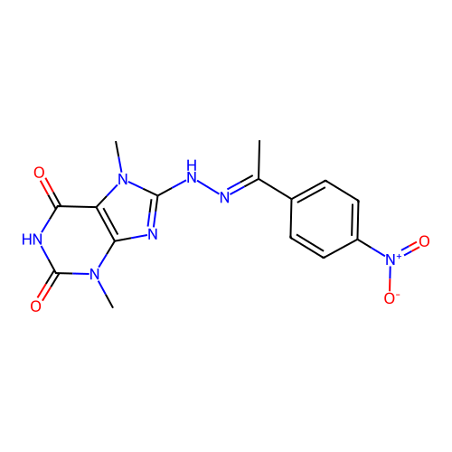 C15H15N7O4 structure