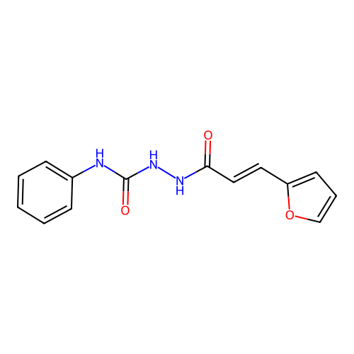 (2E)-3-(2-furyl)-N-[(phenylamino)carbonylamino]prop-2-enamide structure