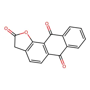 Anthra[1,2-b]furan-2,6,11(3H)-trione structure