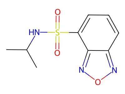 N-propan-2-yl-2,1,3-benzoxadiazole-4-sulfonamide structure