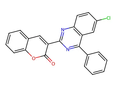 3-(6-Chloro-4-phenylquinazolin-2-yl)chromen-2-one structure
