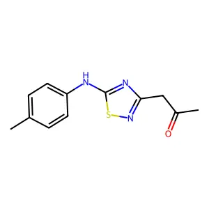 1-{5-[(4-Methylphenyl)amino]-1,2,4-thiadiazol-3-yl}propan-2-one structure