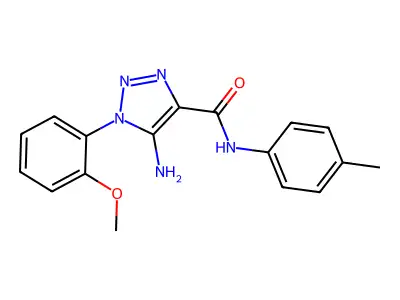 5-Amino-1-(2-methoxyphenyl)-N-p-tolyl-1h-1,2,3-triazole-4-carboxamide structure
